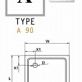 Душевой поддон Cezares 90х90см TRAY-A-A-90-15-WO белый