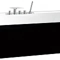 Акриловая ванна BelBagno 181x80x60 BB19-NERO/BIA черная