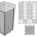 Душевая дверь в нишу Ravak Blix BLDP4 (0YVS0C00Z1) (160 см) профиль блестящий стекло прозрачное