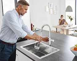 Смеситель для кухни Grohe Blue Home 31455000 хром