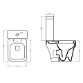 Бачок для унитаза BelBagno JANICE BB124T белый глянцевый