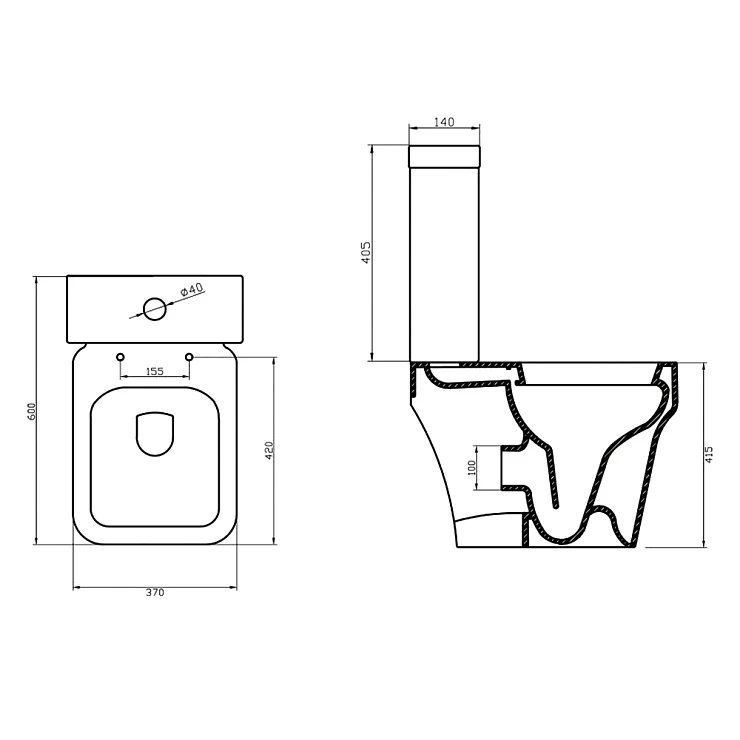 Бачок для унитаза BelBagno JANICE BB124T белый глянцевый