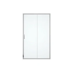 Душевая дверь в нишу Bravat Drop 120x200см BD120.4100A профиль хром, стекло прозрачное