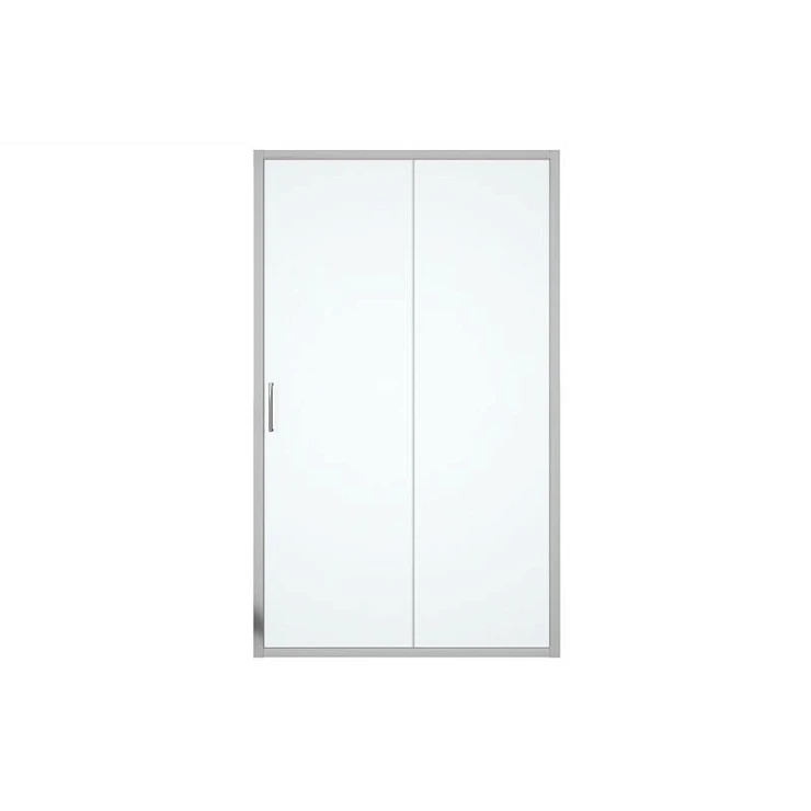 Душевая дверь в нишу Bravat Drop 120x200см BD120.4100A профиль хром, стекло прозрачное