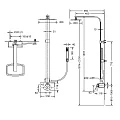Душевая стойка Bravat Phillis F956101C-A-ENG хром