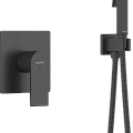 Гигиенический душ Aquatek Лира AQ1419MB со смесителем, с внутренней частью, матовый черный