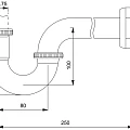 Сифон для раковины Timo 961/00L хром