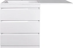 Тумба под раковину Style Line Даллас 150 СС-00002305 белый глянец