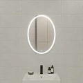 Зеркало Cersanit LED 040 design 57*77, с подсветкой, антизапотевание, KN-LU-LED040*57-d-Os