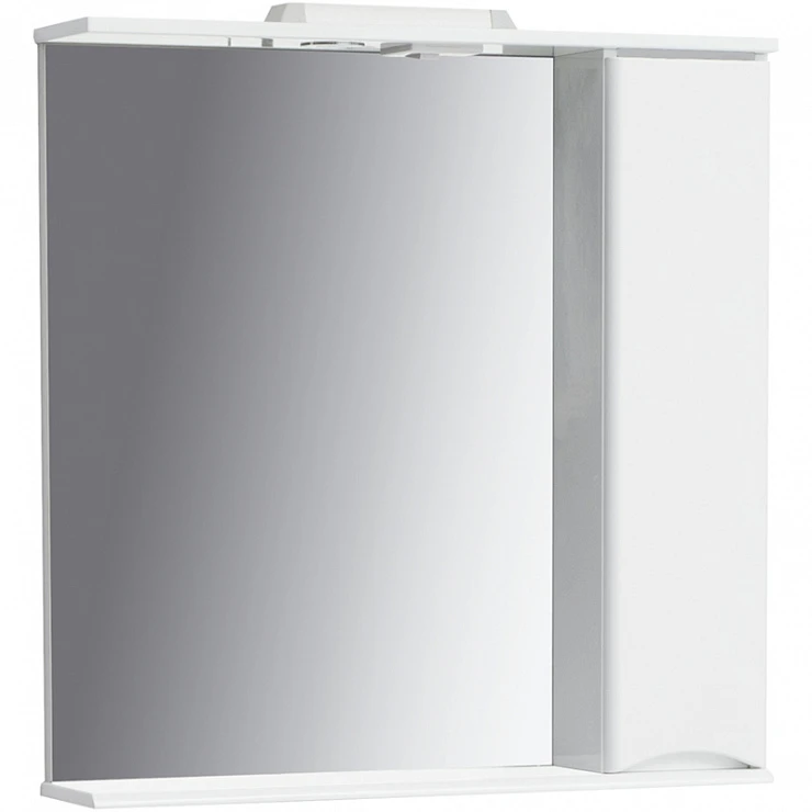 Зеркальный шкаф подвесной SanStar Smile 80 для ванной комнаты белый