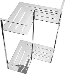 Полка Bemeta Cytro 146208222 2-ярусная, хром