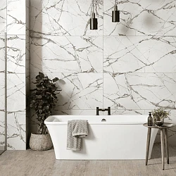 Керамогранит Global Tile Timeline 120x60 GT120604703MCR белый 