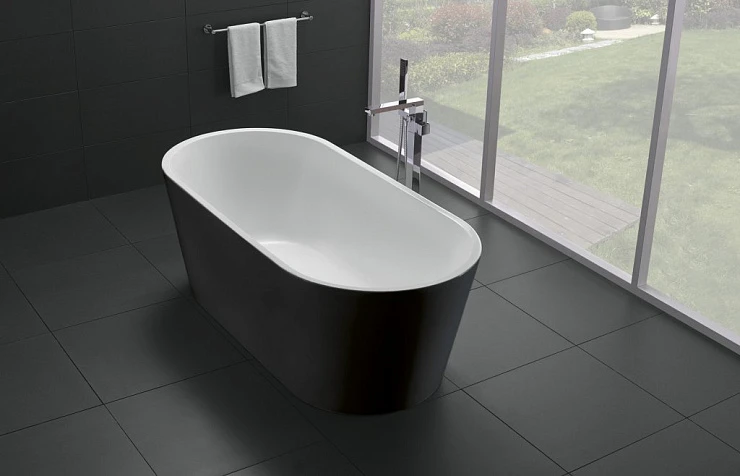 Акриловая ванна BelBagno 170x80x60 BB71-170-NERO черная глянцевая