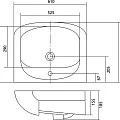 Раковина встраиваемая Aquaton Акварель 60см 1.WH11.0.195 белая
