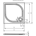 Душевой поддон Riho Kolping 90х100см D004007005 белый