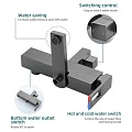 Душевая стойка Gappo G17-9 G2417-9 оружейная сталь