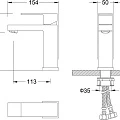 Смеситель для раковины Timo Selene 2061/03F черный матовый