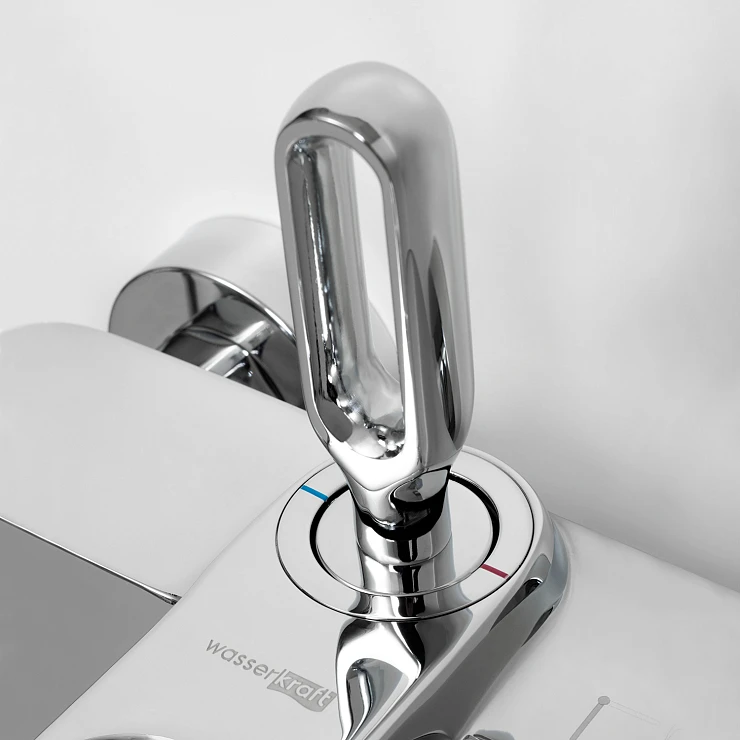 Смеситель для ванны с душем Wasserkraft Kammel 1801 хром