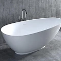 Ванна из искусственного камня Salini PAOLA 172x83 отдельностоящая 101512G белая глянцевая