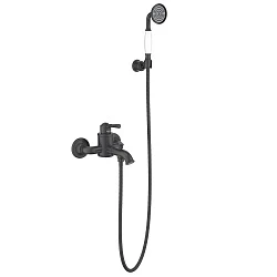 Смеситель для ванны с душем Aquatek Классик AQ1549MB матовый черный