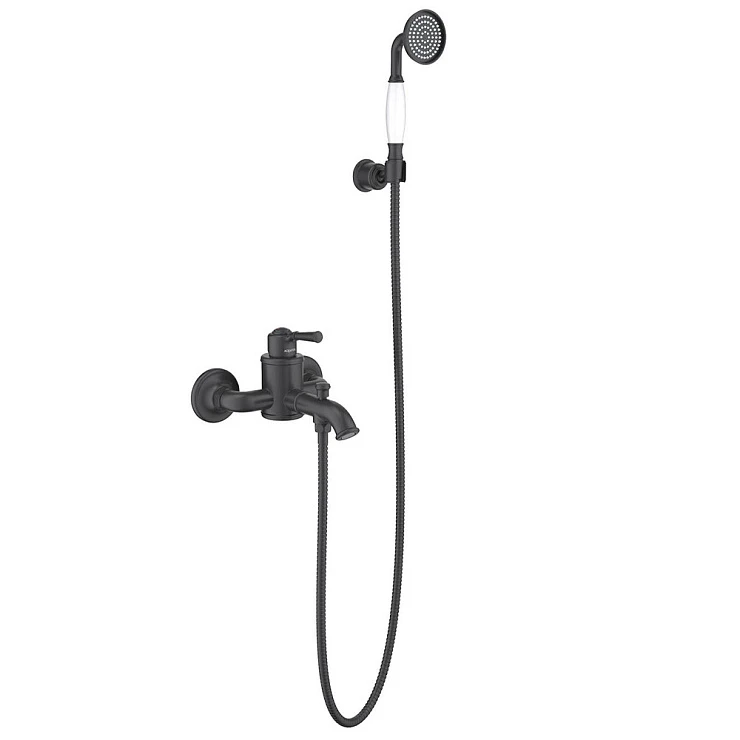 Смеситель для ванны с душем Aquatek Классик AQ1549MB матовый черный