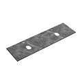 Столешница Sancos 160 TT160A1X c отверстием под смеситель, black sky
