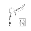 Смеситель для кухни Grohe BauLoop 31368001 хром
