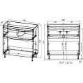 Тумба под раковину Style Line Бергамо мини 90 СС-00002361 антискрейч белый матовый