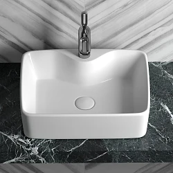 Раковина накладная Ceramica Nova Element CN6033 белая глянцевая