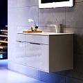 Тумба с раковиной Aqwella 5 stars Malaga 90 R белая
