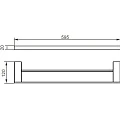 Полотенцедержатель Aquanet 5624D хром