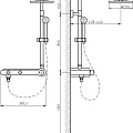 Душевая стойка Aquanet Steel V2 AF212-71S хром