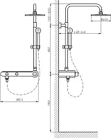 Душевая стойка Aquanet Steel V2 AF212-71S