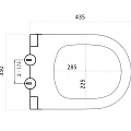 Унитаз подвесной Boheme Avva 972-2-W белый глянец