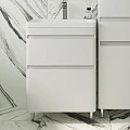 Тумба с раковиной Style Line Атлантика 60 напольная, антискрейч белый матовый