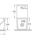 Унитаз-компакт Aquanet Tavr 2.0 C1 LX-2905 257420 rimless белый глянец