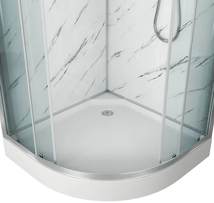 Душевая кабина Niagara Luxe 100х100см NG-7702M профиль хром