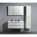 Тумба с раковиной BelBagno Ancona 120 с двойной раковиной, белая глянцевая