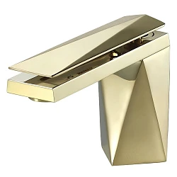 Смеситель для раковины Bravat Diamond F118102G-1-ENG золото