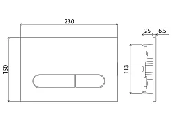Комплект системы инсталляции BelBagno с унитазом и кнопкой BB340CHR/BB2020SC/BB002-80/BB005-PR-CHROM