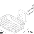 Мыльница-решётка подвесная Fixsen Metra FX-11109