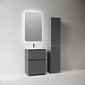 Тумба под раковину Sancos Folk Floor 60 FL60FGS напольная, Grey soft