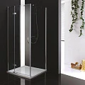 Душевой уголок Cezares Bergamo 100x100см BERGAMO-W-A-1-100-P-Cr-R профиль хром, стекло рифленое