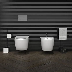 Биде подвесное Ceramica Nova Forma CN3010 белый глянец