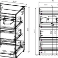 Тумба с раковиной Style Line Даллас 110 напольная, левая, белый глянец