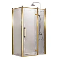 Душевой уголок Azario Ontario 120х90см AZ-NBB1231-R 900 GOLD профиль золото, стекло прозрачное/узор