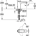 Смеситель для раковины Grohe Eurosmart Cosmopolitan 23326000 хром