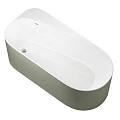 Акриловая ванна Allen Brau Priority 170x80 2.31001.21/CGM белый матовый, цементно-серый