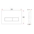 Кнопка смыва Veconi Flush V1 FLV1-W белая глянцевая