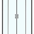 Душевой уголок Azario Milton 90х90см AZ-ND2142 900 Black профиль черный, стекло прозрачное